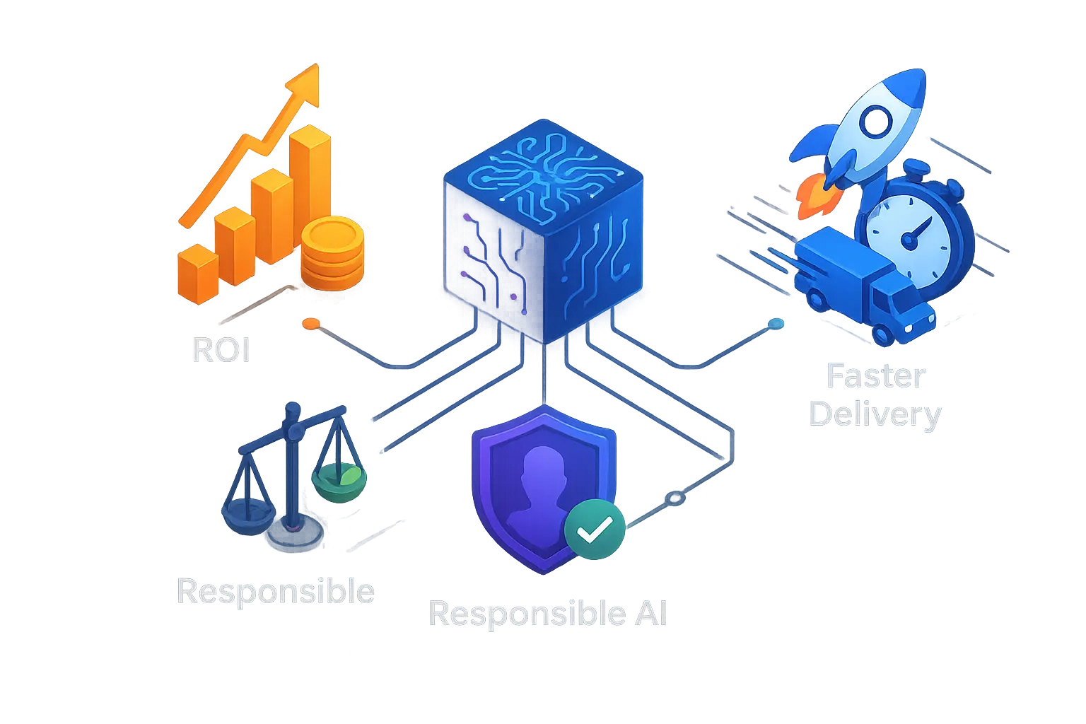 AI Consulting Services: real ROI, responsible AI, faster delivery