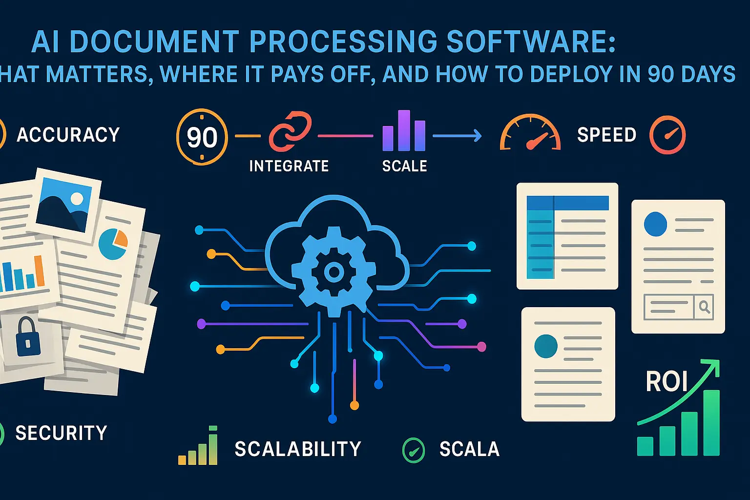 AI document processing software: what matters, where it pays off, and how to deploy in 90 days