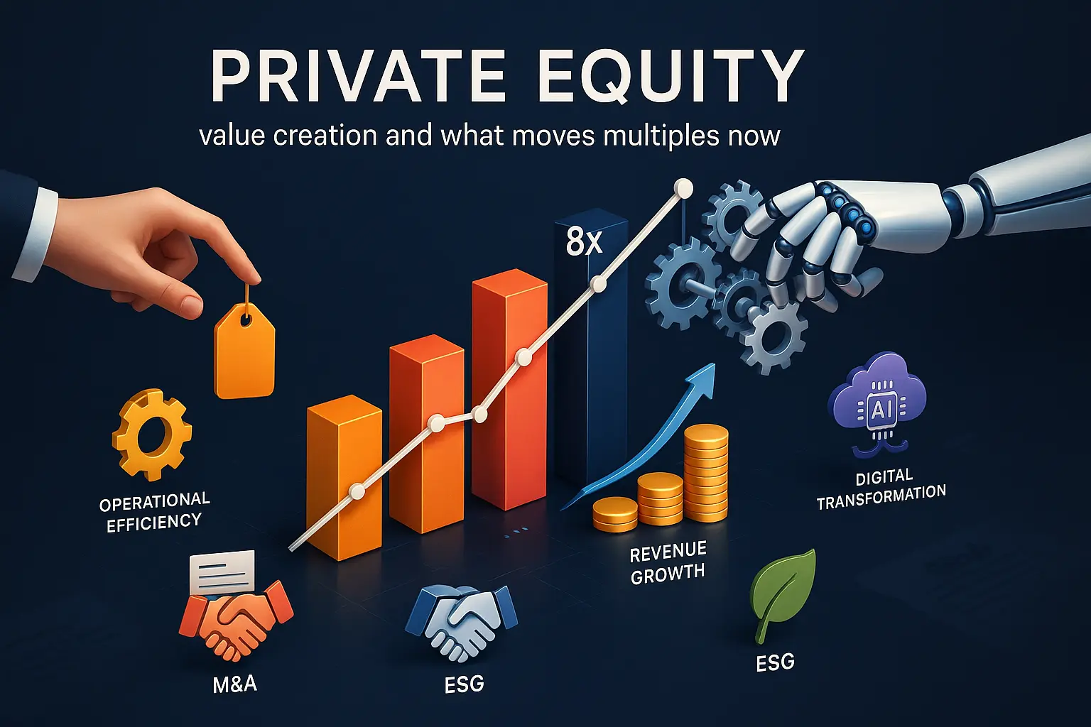 Private Equity Value Creation Strategies: What Actually Moves Multiples Now